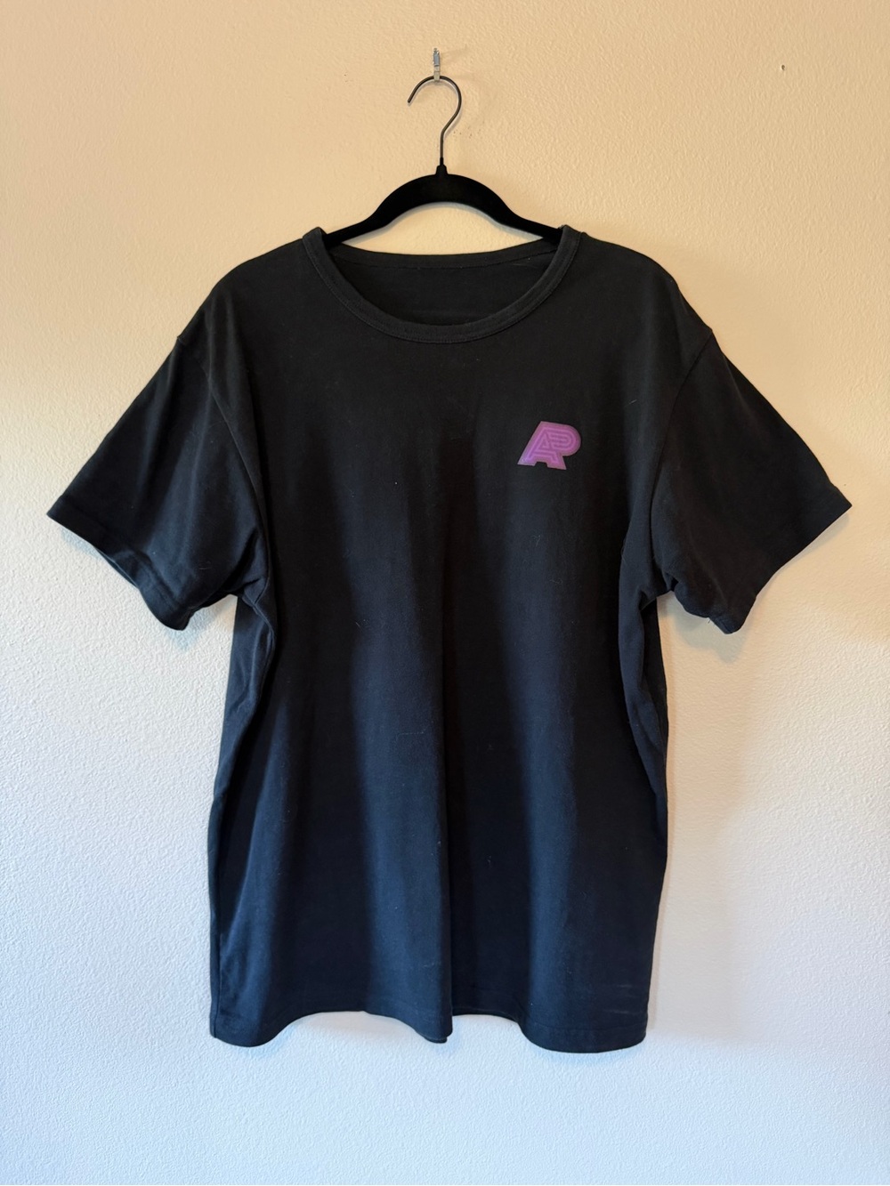 Albino and Preto Tee with Purple AP Chest Logo